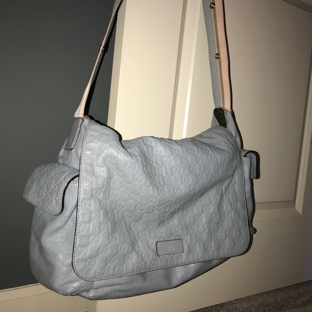 ‼️SOLD‼️Gucci diaper bag! Guccissima embossed